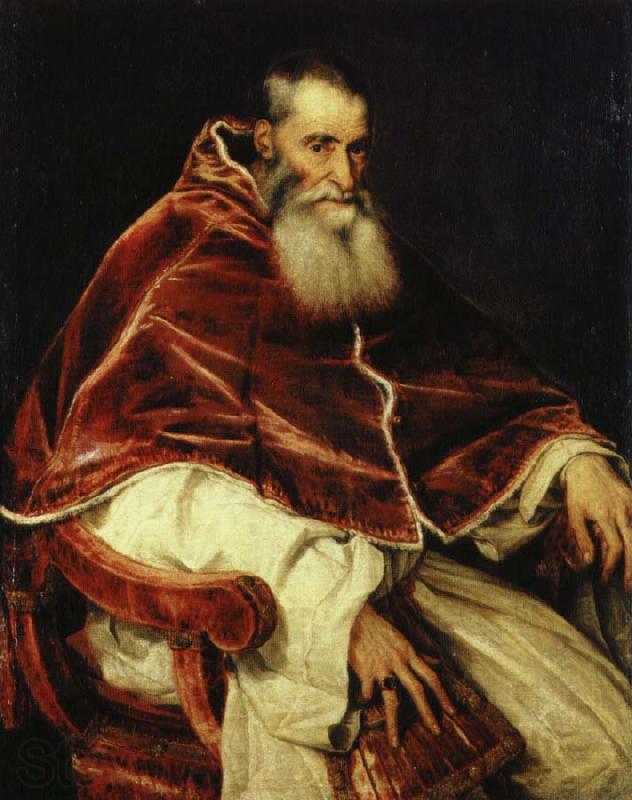 TIZIANO Vecellio paven paulus iii, alexander farnese Spain oil painting art
